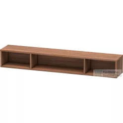   Duravit L-CUBE 80x12x14 cm-es fali polc rögzítőszettel, matt dió LC120007979