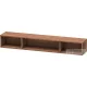Duravit L-CUBE 80x12x14 cm-es fali polc rögzítőszettel, matt dió LC120007979