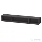 Duravit L-CUBE 80x12x14 cm-es fali polc rögzítőszettel, szupermatt grafit LC120008080
