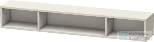 Duravit L-CUBE 80x12x14 cm-es fali polc rögzítőszettel, szupermatt taupe LC120008383