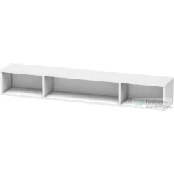   Duravit L-CUBE 80x12x14 cm-es fali polc rögzítőszettel, lakkozott fényes fehér LC120008585