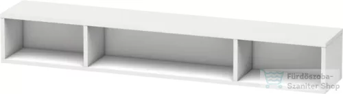Duravit L-CUBE 80x12x14 cm-es fali polc rögzítőszettel, lakkozott fényes fehér LC120008585