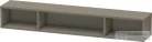 Duravit L-CUBE 80x12x14 cm-es fali polc rögzítőszettel, lakkozott fényes szürke LC120008989