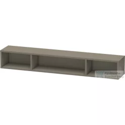   Duravit L-CUBE 80x12x14 cm-es fali polc rögzítőszettel, lakkozott fényes szürke LC120008989