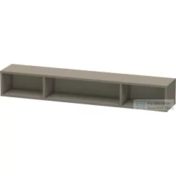   Duravit L-CUBE 80x12x14 cm-es fali polc rögzítőszettel, lakkozott matt szatén szürke LC120009090
