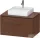 Duravit L-CUBE 82x55 cm-es, 2 fiókos alsószekrény mosdó és csaptelep nélkül, matt amerikai dió (furnér) LC4880013130000