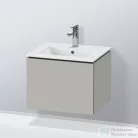 Duravit L-CUBE 52x41 cm-es, 1 fiókos alsószekrény mosdó nélkül, matt betonszürke LC611800707