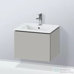   Duravit L-CUBE 52x41 cm-es, 1 fiókos alsószekrény mosdó nélkül, matt betonszürke LC611800707