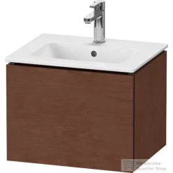   Duravit L-CUBE 52x41 cm-es, 1 fiókos alsószekrény mosdó nélkül, amerikai dió furnér LC611801313