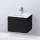 Duravit L-CUBE 52x41 cm-es, 1 fiókos alsószekrény mosdó nélkül, matt fekete tölgy LC611801616
