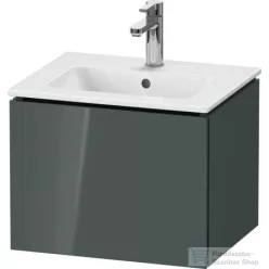   Duravit L-CUBE 52x41 cm-es, 1 fiókos alsószekrény mosdó nélkül, lakkozott fényes dolomitszürke LC611803838