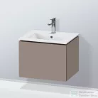 Duravit L-CUBE 52x41 cm-es, 1 fiókos alsószekrény mosdó nélkül, matt bazalt LC611804343