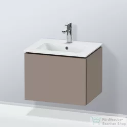   Duravit L-CUBE 52x41 cm-es, 1 fiókos alsószekrény mosdó nélkül, matt bazalt LC611804343