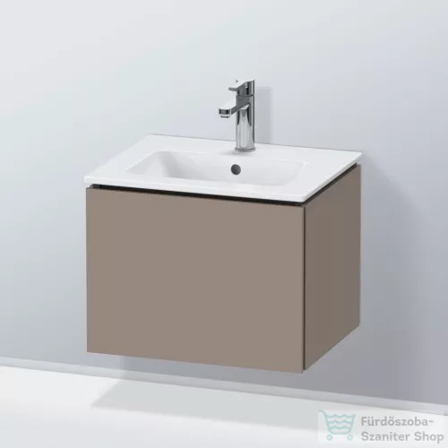 Duravit L-CUBE 52x41 cm-es, 1 fiókos alsószekrény mosdó nélkül, matt bazalt LC611804343