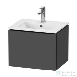   Duravit L-CUBE 52x41 cm-es, 1 fiókos alsószekrény mosdó nélkül, matt grafit LC611804949