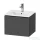 Duravit L-CUBE 52x41 cm-es, 1 fiókos alsószekrény mosdó nélkül, matt grafit LC611804949