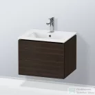 Duravit L-CUBE 52x41 cm-es, 1 fiókos alsószekrény mosdó nélkül, matt kefélt dió furnér LC611806969