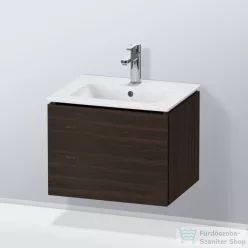  Duravit L-CUBE 52x41 cm-es, 1 fiókos alsószekrény mosdó nélkül, matt kefélt dió furnér LC611806969