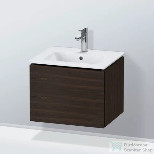 Duravit L-CUBE 52x41 cm-es, 1 fiókos alsószekrény mosdó nélkül, matt kefélt dió furnér LC611806969