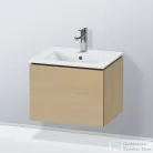 Duravit L-CUBE 52x41 cm-es, 1 fiókos alsószekrény mosdó nélkül, mediterrán tölgy furnér LC611807171