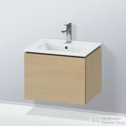   Duravit L-CUBE 52x41 cm-es, 1 fiókos alsószekrény mosdó nélkül, mediterrán tölgy furnér LC611807171
