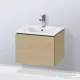 Duravit L-CUBE 52x41 cm-es, 1 fiókos alsószekrény mosdó nélkül, mediterrán tölgy furnér LC611807171