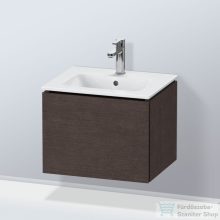   Duravit L-CUBE 52x41 cm-es, 1 fiókos alsószekrény mosdó nélkül, sötét kefélt tölgy furnér LC611807272
