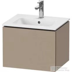   Duravit L-CUBE 52x41 cm-es, 1 fiókos alsószekrény mosdó nélkül, matt len LC611807575