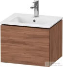 Duravit L-CUBE 52x41 cm-es, 1 fiókos alsószekrény mosdó nélkül, matt dió LC611807979