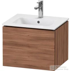   Duravit L-CUBE 52x41 cm-es, 1 fiókos alsószekrény mosdó nélkül, matt dió LC611807979