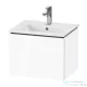 Duravit L-CUBE 52x41 cm-es, 1 fiókos alsószekrény mosdó nélkül, lakkozott fényes fehér LC611808585