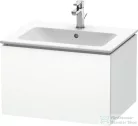 Duravit L-CUBE 62x48,1 cm-es, 1 fiókos alsószekrény mosdó és csaptelep nélkül, matt fehér LC614001818