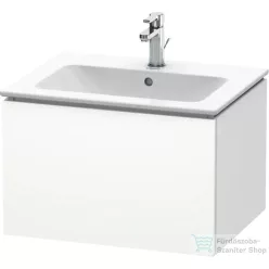   Duravit L-CUBE 62x48,1 cm-es, 1 fiókos alsószekrény mosdó és csaptelep nélkül, matt fehér LC614001818