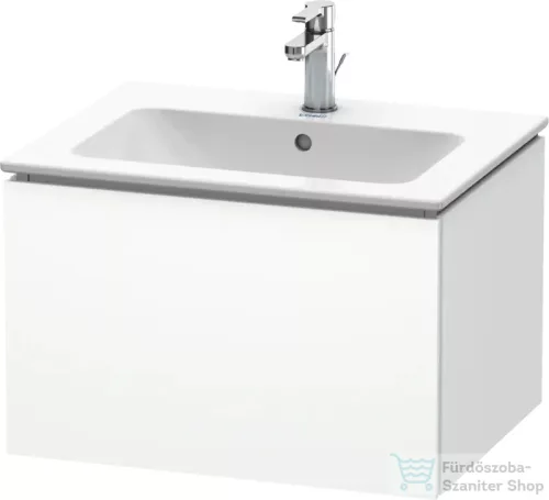 Duravit L-CUBE 62x48,1 cm-es, 1 fiókos alsószekrény mosdó és csaptelep nélkül, matt fehér LC614001818