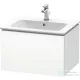 Duravit L-CUBE 62x48,1 cm-es, 1 fiókos alsószekrény mosdó és csaptelep nélkül, matt fehér LC614001818