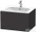 Duravit L-CUBE 62x48,1 cm-es, 1 fiókos alsószekrény mosdó és csaptelep nélkül, szupermatt grafit LC614008080