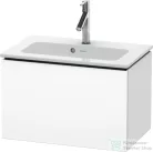Duravit L-CUBE 62x39,1 cm-es, 1 fiókos alsószekrény mosdó és csaptelep nélkül, matt fehér LC615601818