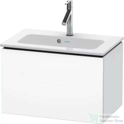 Duravit L-CUBE 62x39,1 cm-es, 1 fiókos alsószekrény mosdó és csaptelep nélkül, matt fehér LC615601818