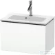 Duravit L-CUBE 62x39,1 cm-es, 1 fiókos alsószekrény mosdó és csaptelep nélkül, matt fehér LC615601818