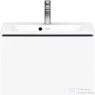 Duravit L-CUBE 62x39,1 cm-es, 1 fiókos alsószekrény mosdó és csaptelep nélkül, matt fehér LC615601818