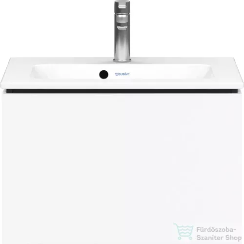 Duravit L-CUBE 62x39,1 cm-es, 1 fiókos alsószekrény mosdó és csaptelep nélkül, matt fehér LC615601818