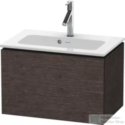   Duravit L-CUBE 62x39,1 cm-es, 1 fiókos alsószekrény mosdó és csaptelep nélkül, sötét kefélt tölgy (furnér) LC615607272
