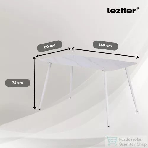 Leziter Jenna 4+1 étkező garnitúra barna LEAB140-WH_MDC-001-Brown_4