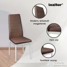 Leziter Jenna 6+1 étkező garnitúra barna LEAB140-WH_MDC-001-Brown_6