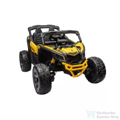   Leziter Elektromos gyerek buggy Can-Am Maverick 4x4 sárga 2 személyes LEB-MAV-SAR