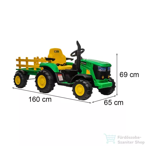 Leziter Elektromos traktor zöld LET-ZOLD
