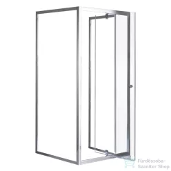   Leziter Flexi falsíkra szerelhető szögletes zuhanykabin 80x80 cm zuhanytálca nélkül LF011_LF1280