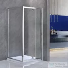 Leziter Flexi sarokba szerelhető szögletes zuhanykabin 80x80 cm zuhanytálca nélkül LF011_LF1280S