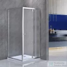 Leziter Flexi sarokba szerelhető szögletes zuhanykabin 90x90 cm zuhanytálca nélkül LF011_LF1290S