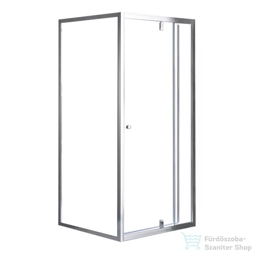 Leziter Flexi falsíkra szerelhető szögletes zuhanykabin 90x90 cm zuhanytálca nélkül LF011_LF1290